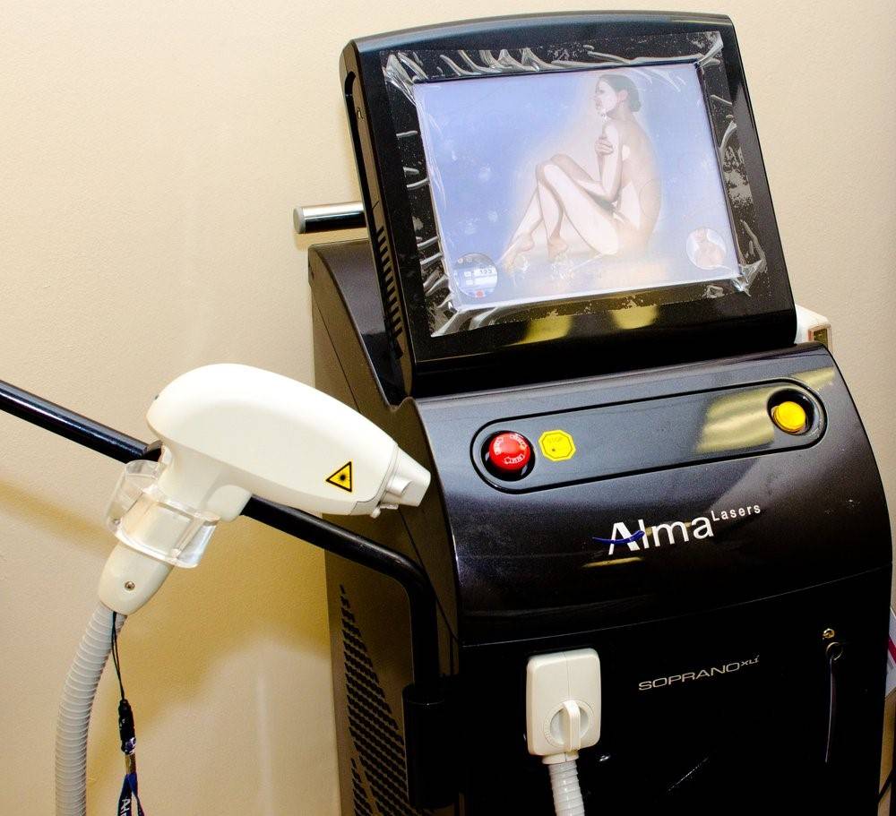 Laser hair removal with platinum device